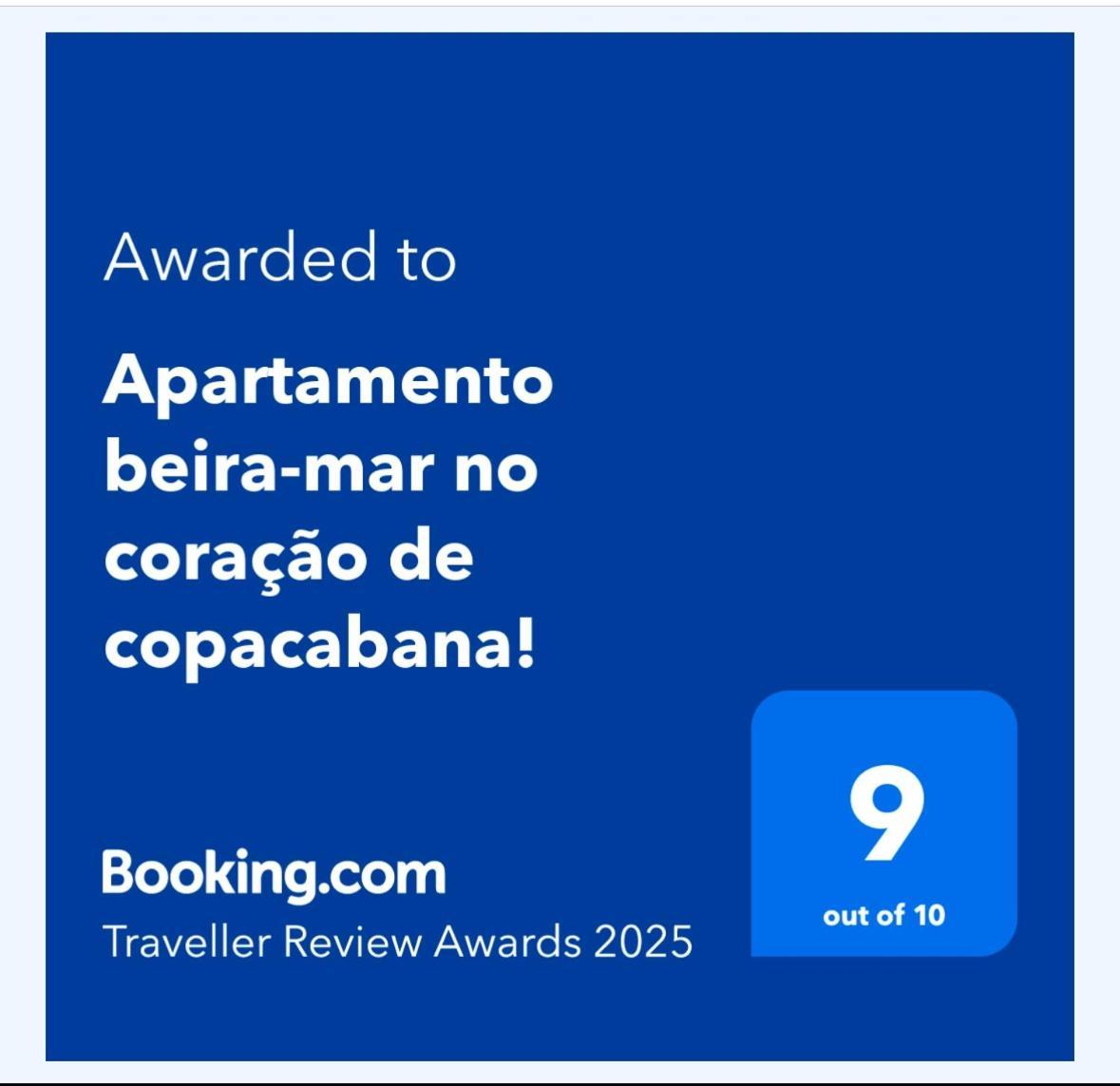 ריו דה ז'ניירו Apartamento Beira-Mar No Coracao De Copacabana! מראה חיצוני תמונה